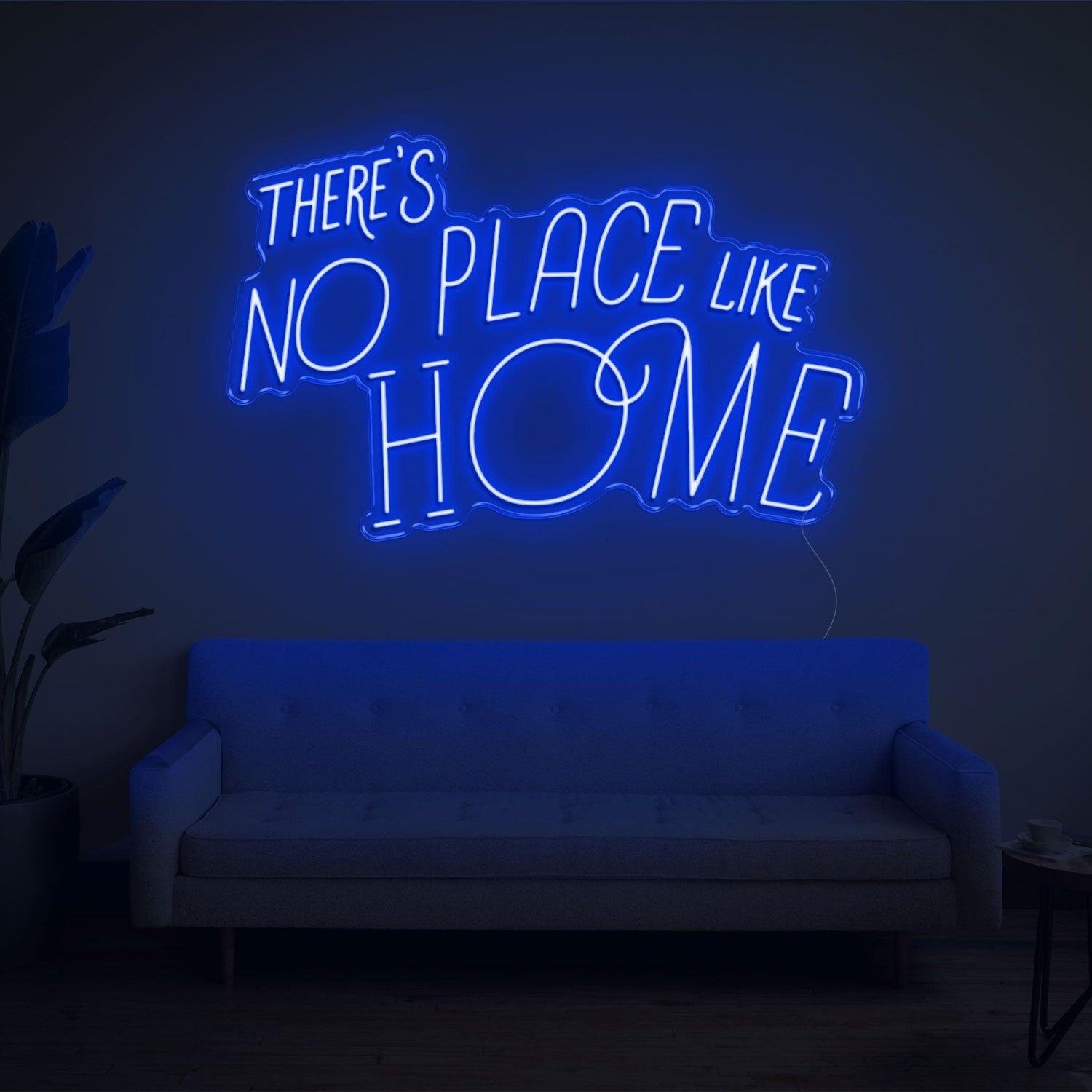Bright Yellow Theres No Place Like Home Led Neon Sign For Home Decor | Shineneon