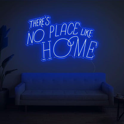Bright Yellow Theres No Place Like Home Led Neon Sign For Home Decor | Shineneon