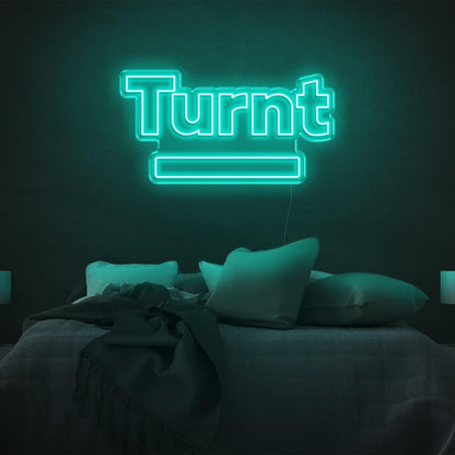 Bright Yellow Turnt Led Neon Sign With Base Bar For Bedroom Wall Decor | Shineneon