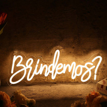 Brindemos Yellow Led Neon Sign - Shineneon