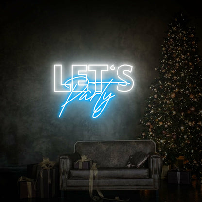 Bring Life To Your Celebrations Lets Party Led Neon Sign - Shineneon