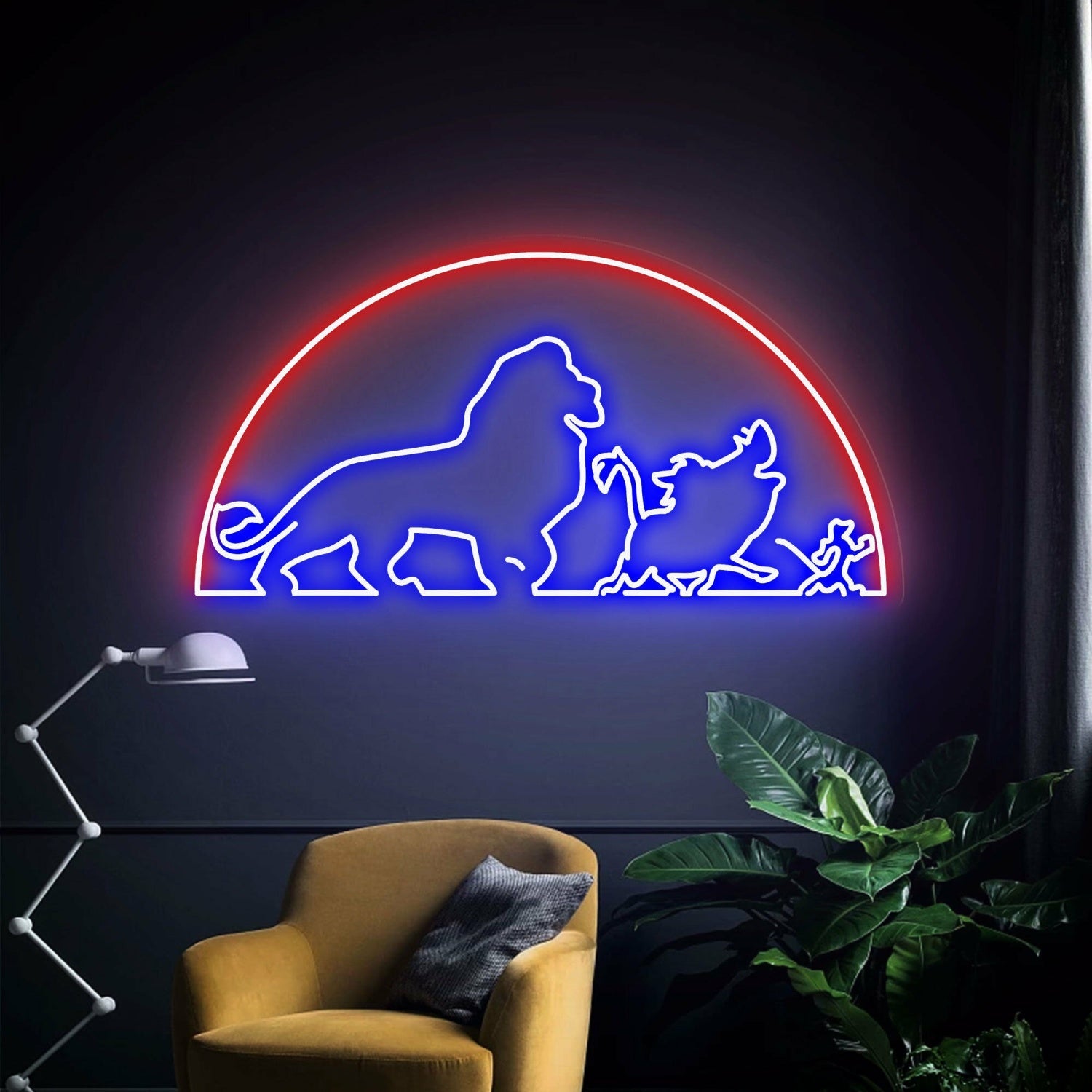 Bring The Jungle To Your Space Lions Decor Neon Light - Shineneon