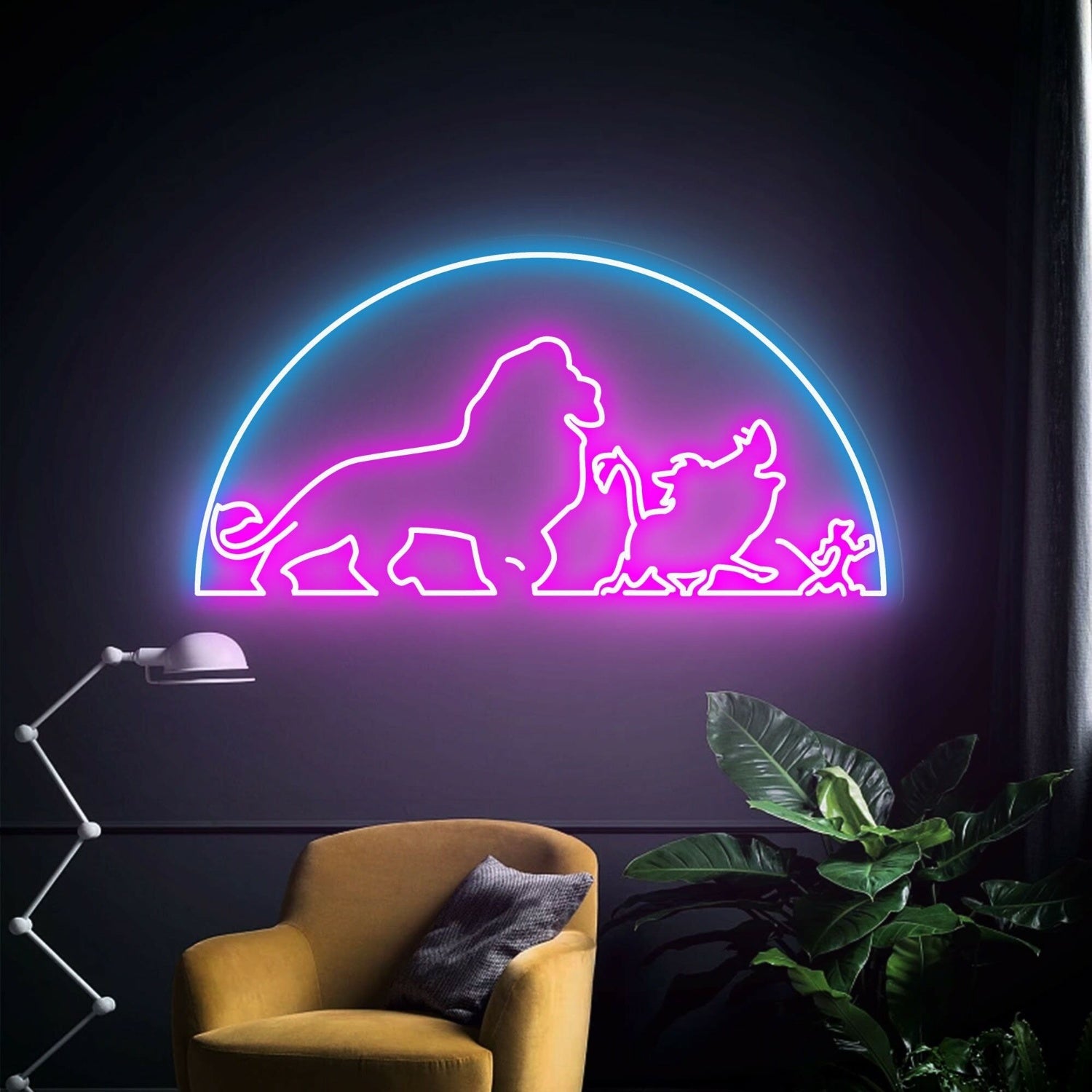 Bring The Jungle To Your Space Lions Decor Neon Light - Shineneon