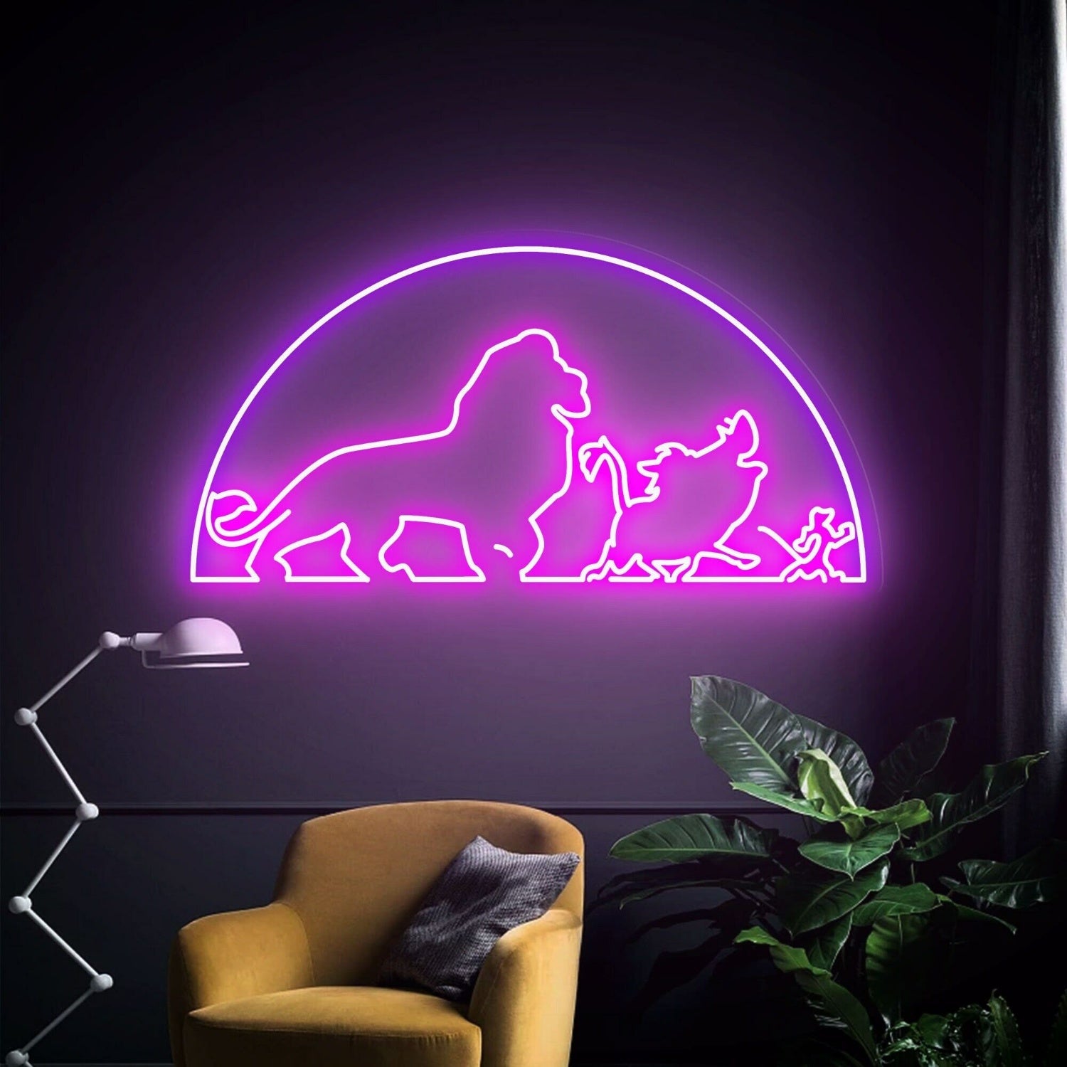 Bring The Jungle To Your Space Lions Decor Neon Light - Shineneon