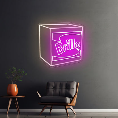 Brittany Spaniel Bright Colorful Pop Dog Artwork Led Neon Sign - Shineneon