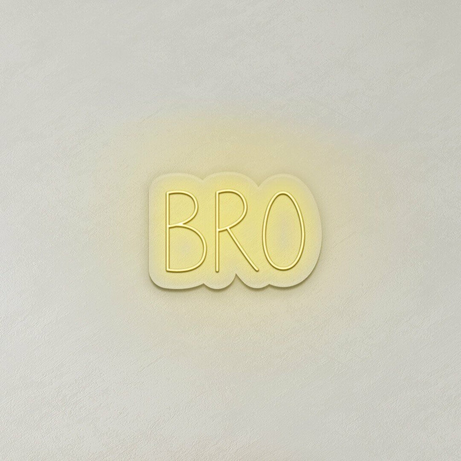 Bro Led Neon Sign Bedroom Wall Art - Shineneon