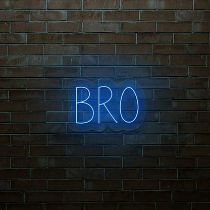 Bro Led Neon Sign Bedroom Wall Art - Shineneon