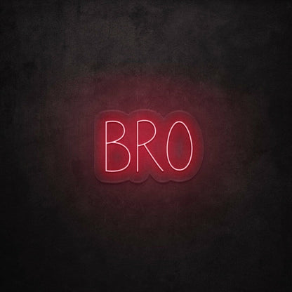 Bro Led Neon Sign Bedroom Wall Art - Shineneon