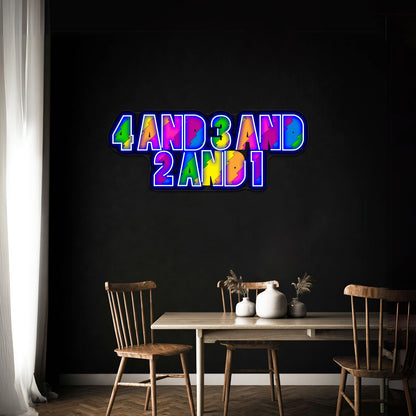 Broad City 4 3 2 1 Artwork Led Neon Sign - Shineneon