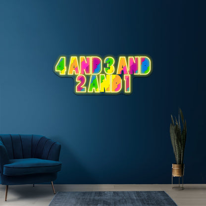 Broad City 4 3 2 1 Artwork Led Neon Sign - Shineneon
