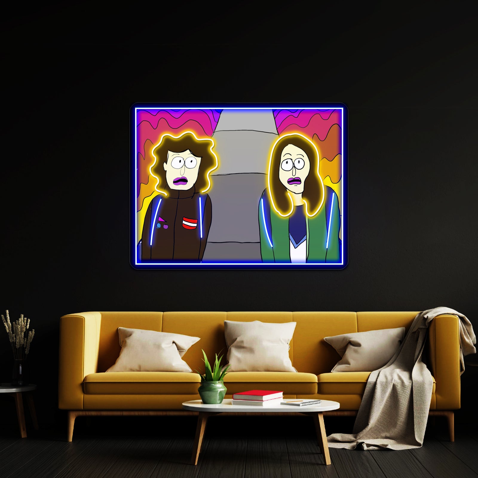 Broad City Mushrooms Artwork Led Neon Sign