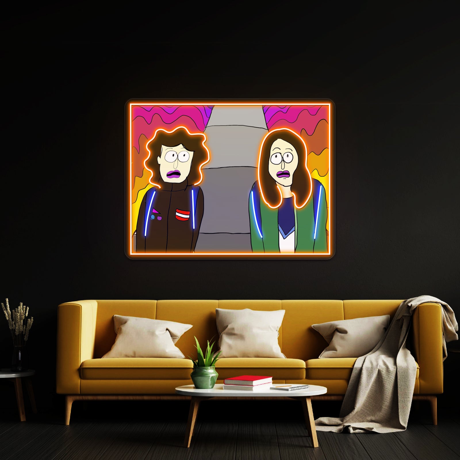 Broad City Mushrooms Artwork Led Neon Sign