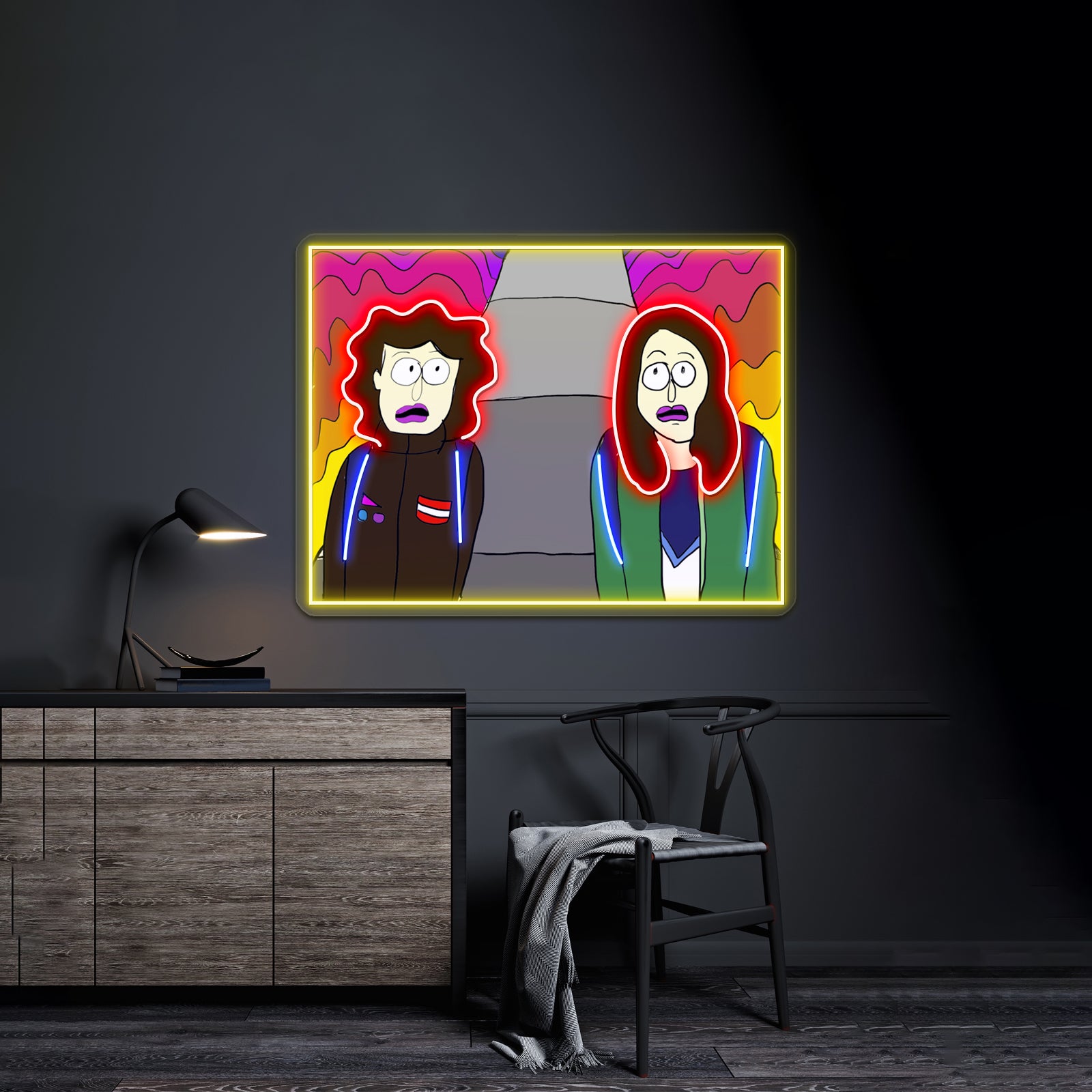 Broad City Mushrooms Artwork Led Neon Sign