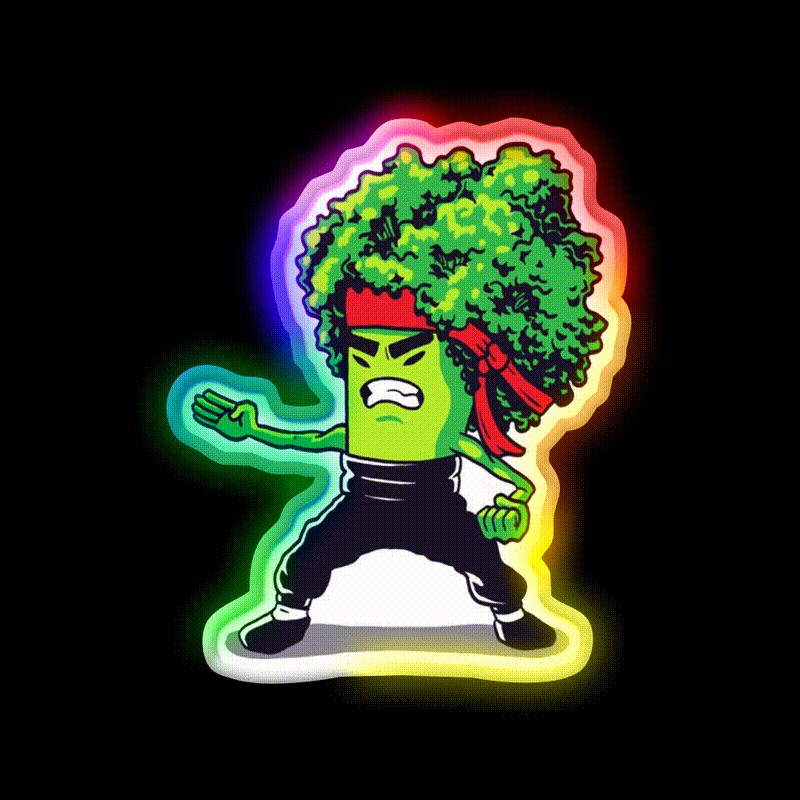 Brocco Lee Fast Food Led Neon Sign For Burger Place Rgb Color