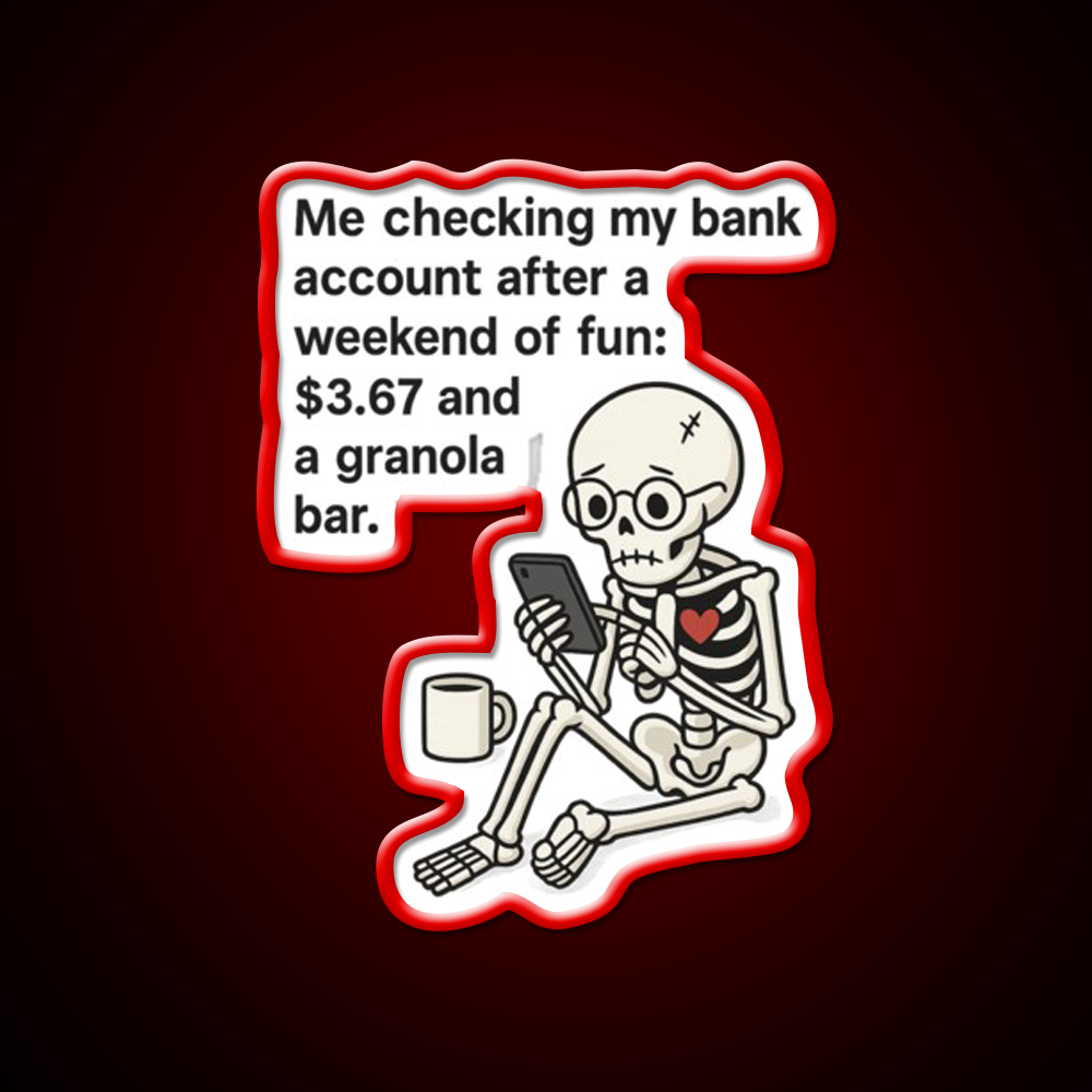 Broke After Weekend Man Cave Bar Led Neon Sign Rgb Color