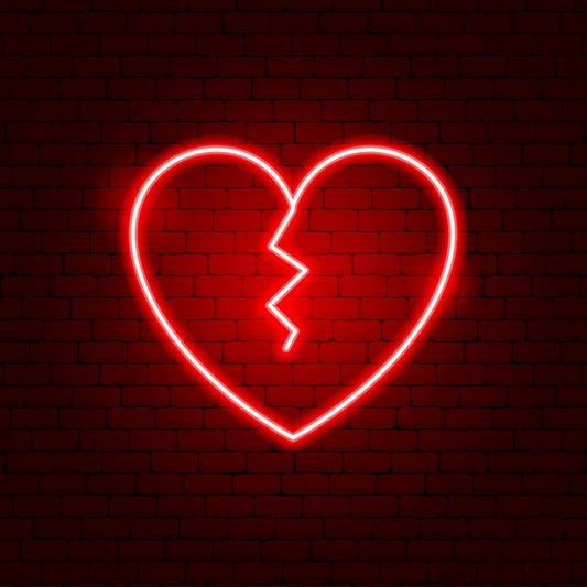 Broken Heart Led Sign Business Neon Sign