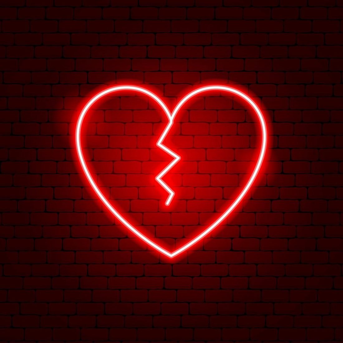 Broken Heart Led Sign Business Neon Sign - Shineneon