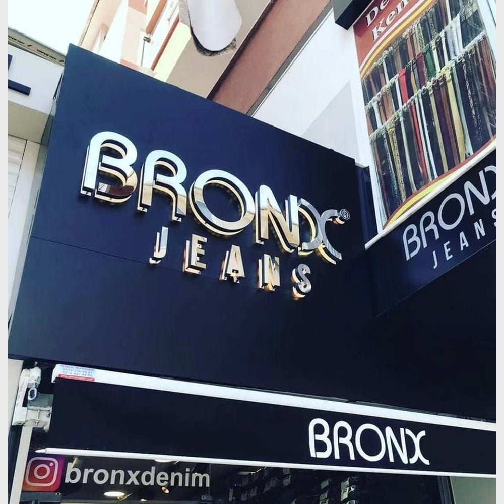 Bronx Jeans 3D Backlit Channel Letters Led Light Sign - Shineneon
