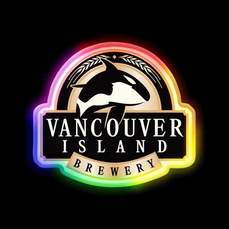 Brookeart Holiday In Vancouver Island Beer Bar Decor Led Neon Sign Rgb Color - LED neon sign close-up detail