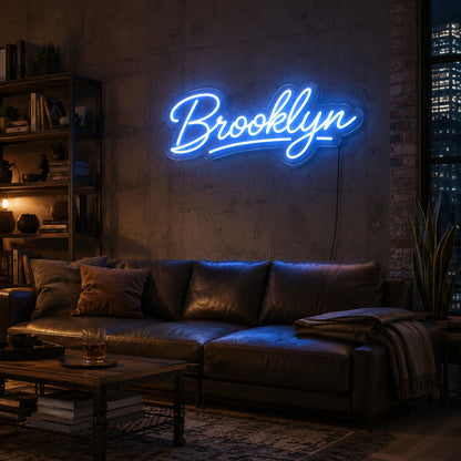 Brooklyn Loft Neon Sign LED Neon Sign real lifestyle scene