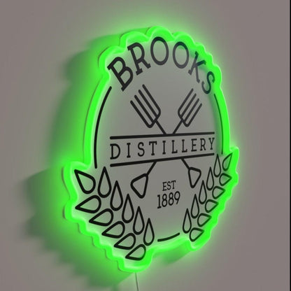 Brooks Distillery Rgb Led Neon Sign - Shineneon