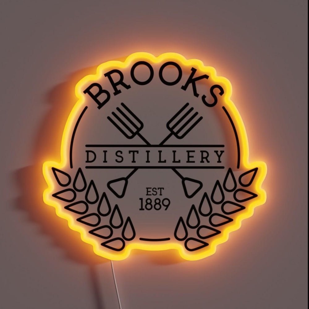 Brooks Distillery Rgb Led Neon Sign - Shineneon