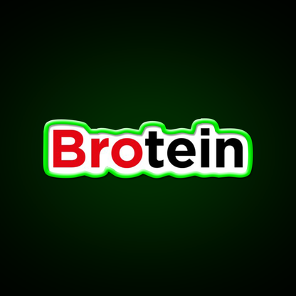 Brotein Gym Fitness Led Neon Sign Rgb Color