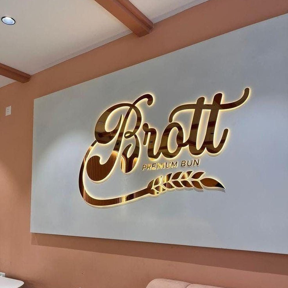 Brott Premium Bun 3D Backlit Channel Letters Led Light Sign - Shineneon