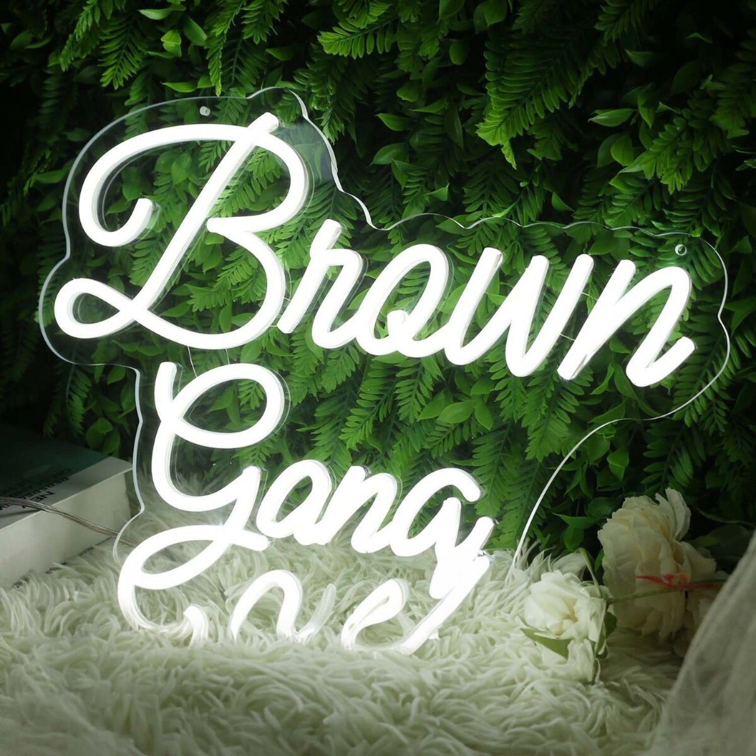 Brown Gang White Led Neon Sign - Shineneon