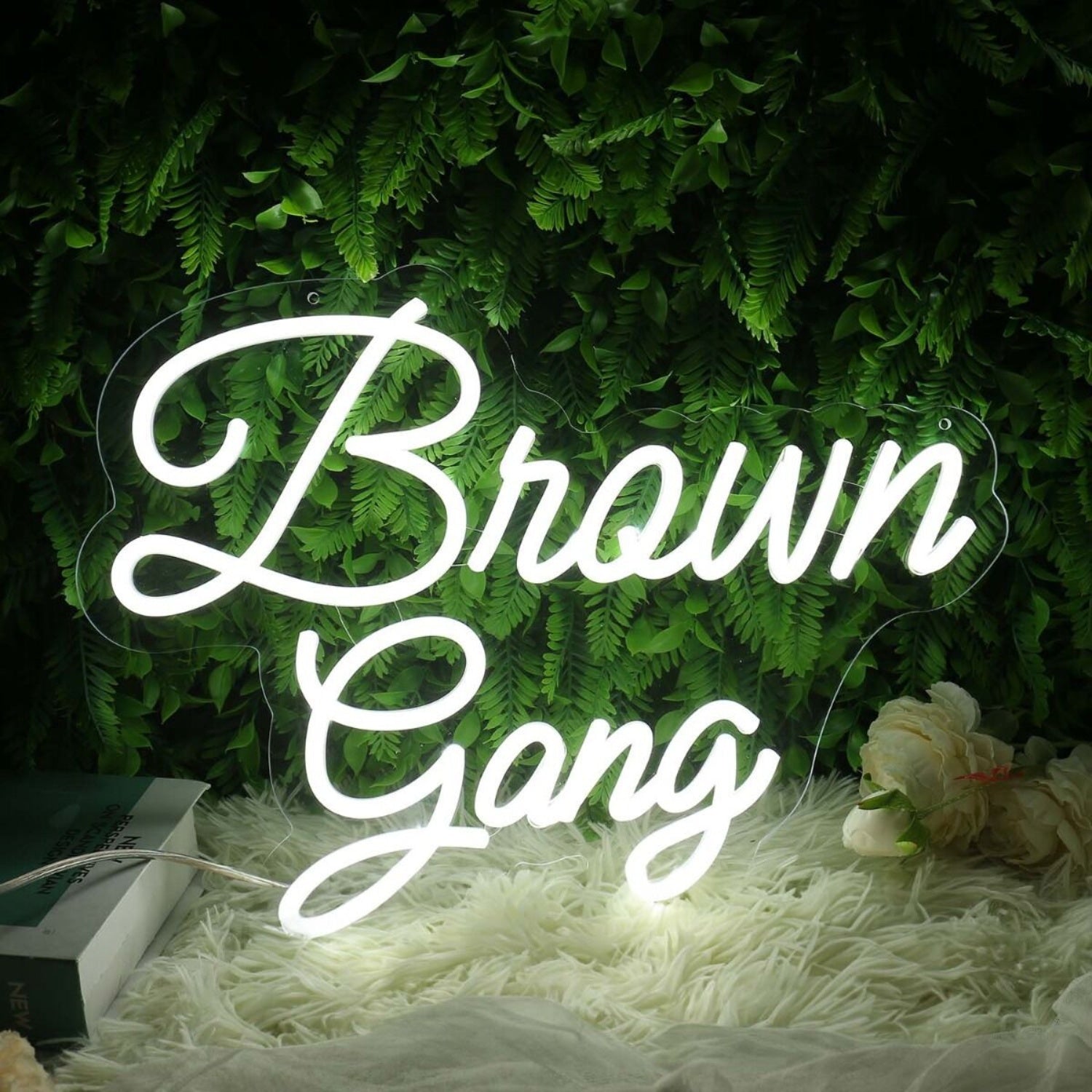 Brown Gang White Led Neon Sign - Shineneon