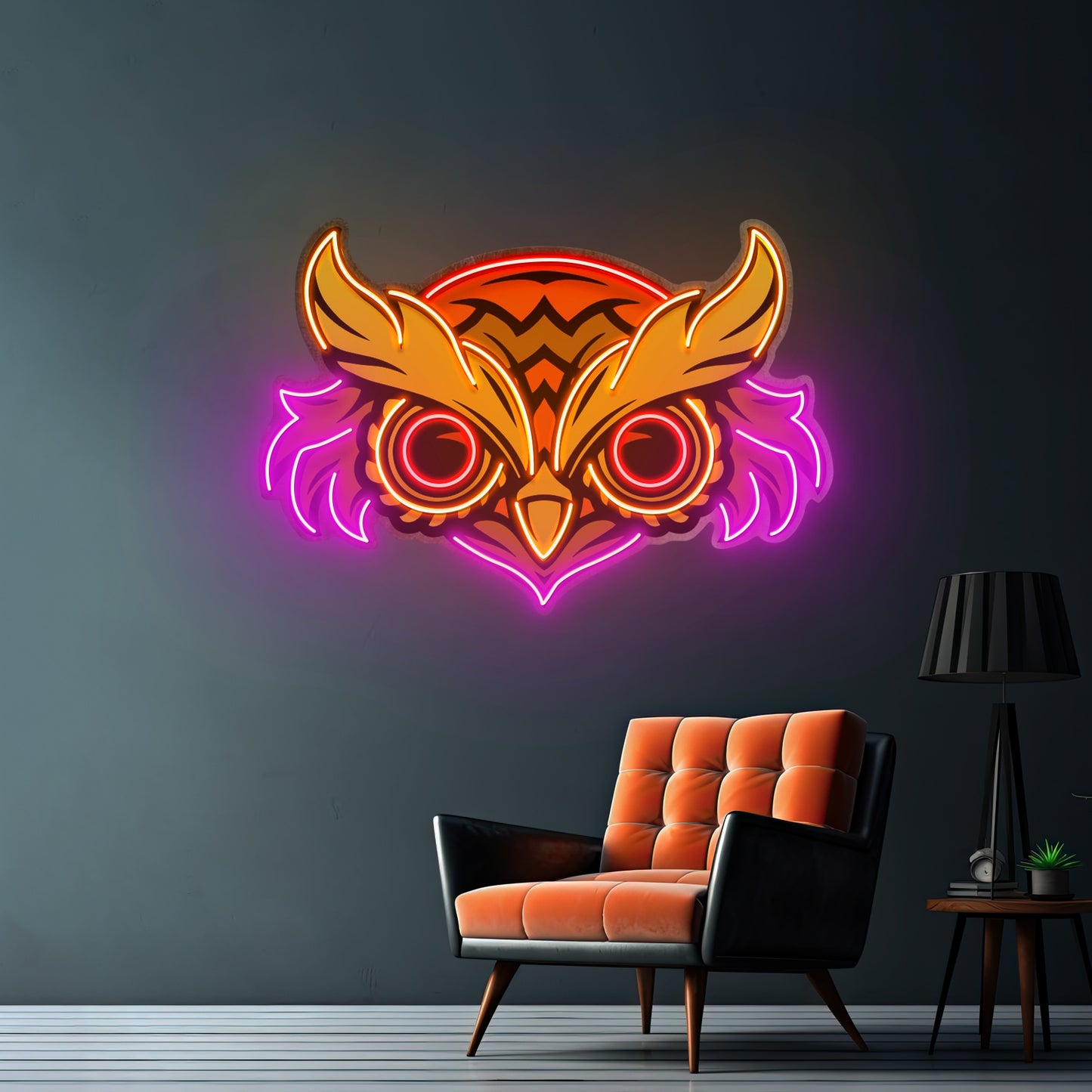 Brown Owl Led Neon Sign Light Custom Led Signs