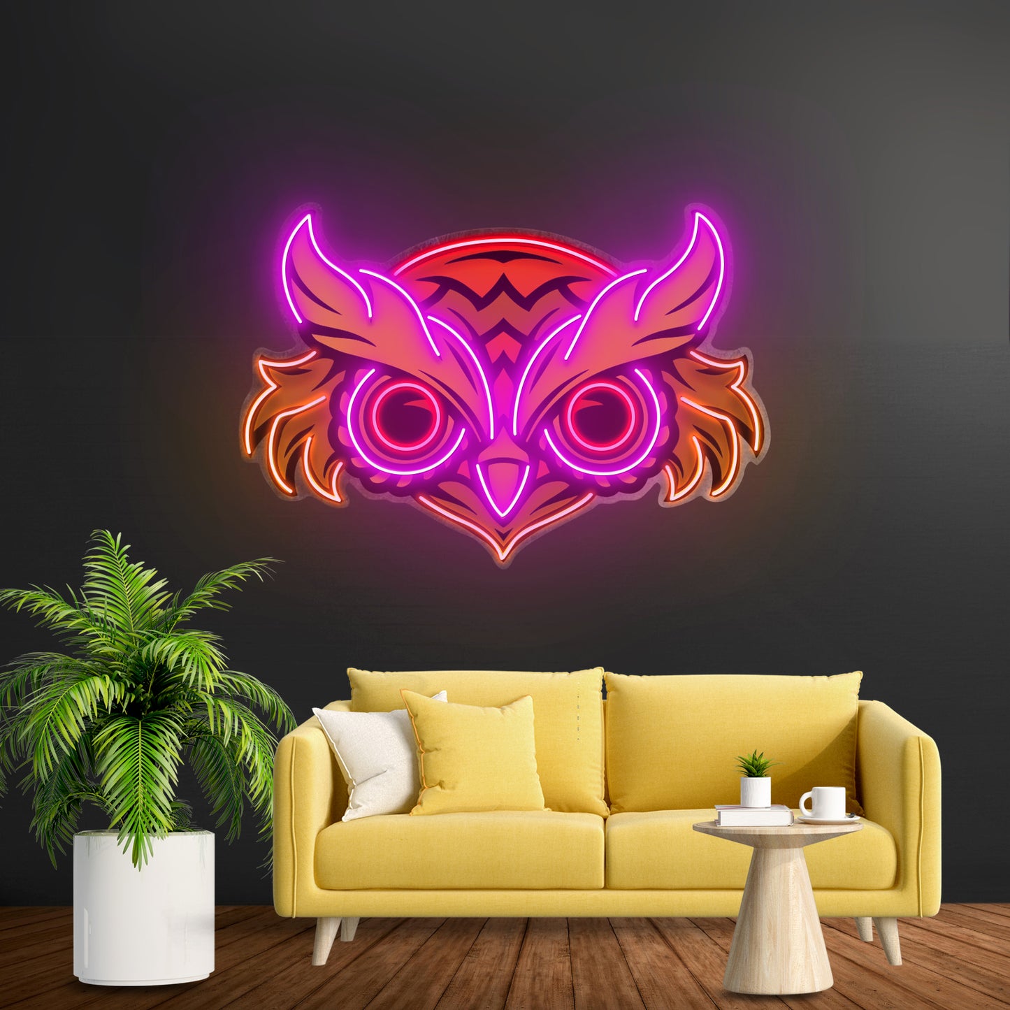 Brown Owl Led Neon Sign Light Custom Led Signs