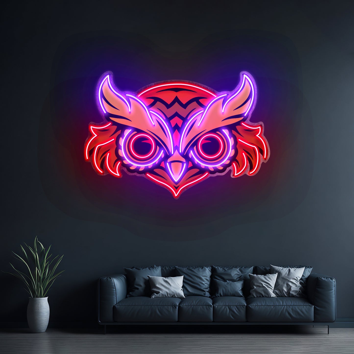 Brown Owl Led Neon Sign Light Custom Led Signs