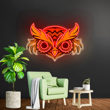 Brown Owl Led Neon Sign Light Custom Led Signs