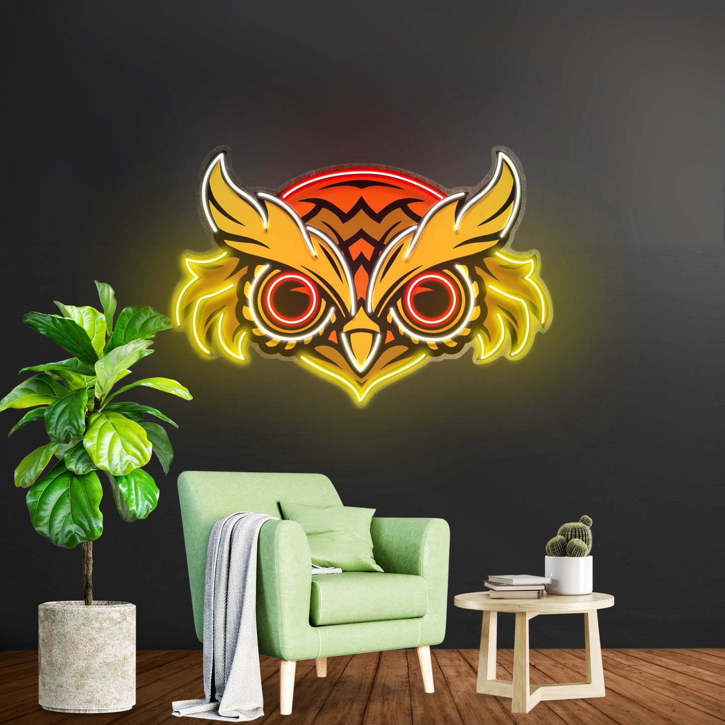 Brown Owl Led Neon Sign Light Custom Led Signs