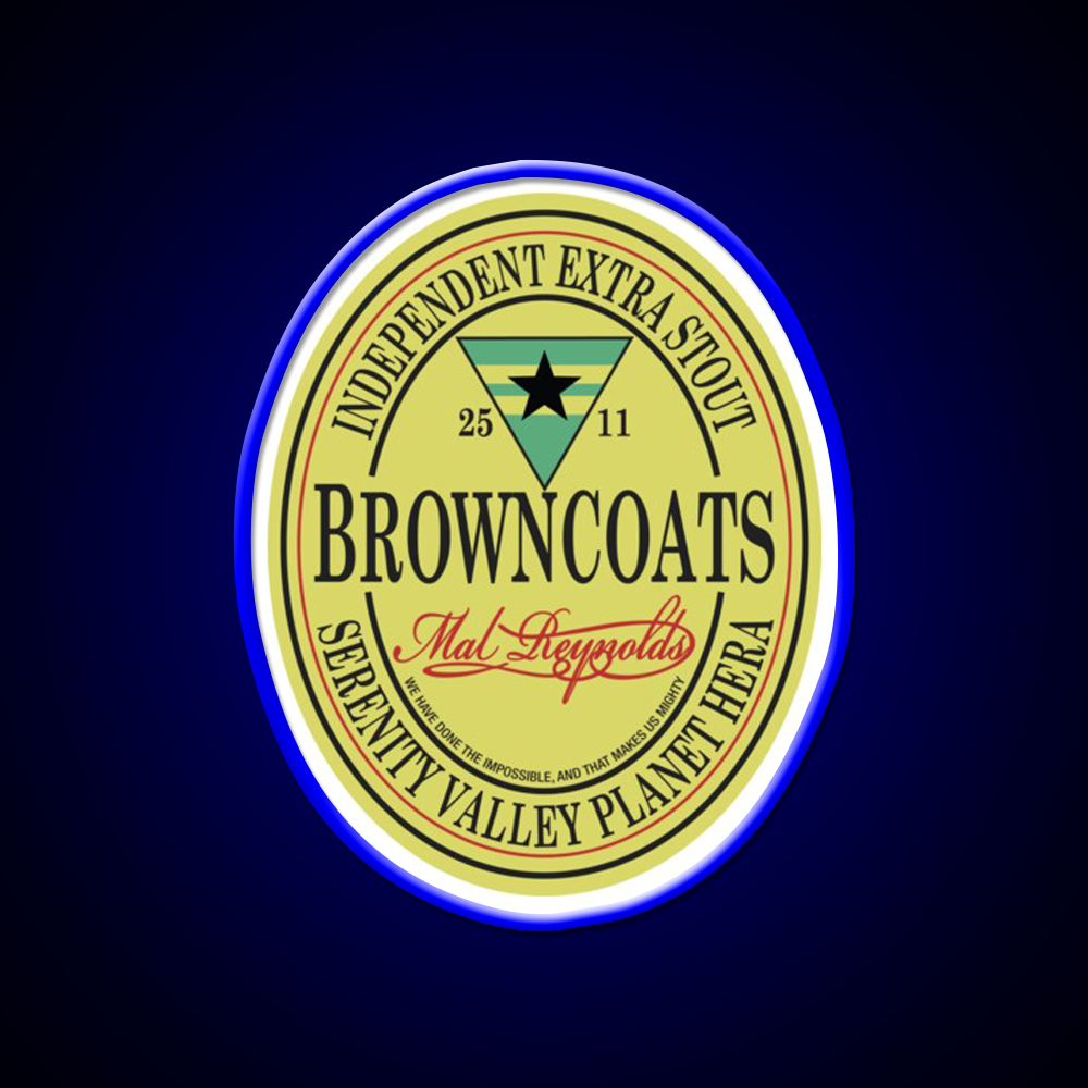 Browncoats Independent Extra Stout Beer Bar Decor Led Neon Sign Rgb Color - LED neon sign view 5