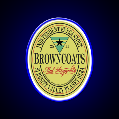 Browncoats Independent Extra Stout Beer Bar Decor Led Neon Sign Rgb Color - LED neon sign view 5