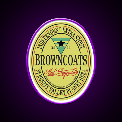 Browncoats Independent Extra Stout Beer Bar Decor Led Neon Sign Rgb Color - LED neon sign view 9