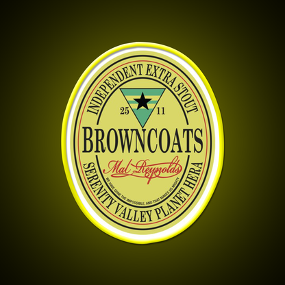 Browncoats Independent Extra Stout Beer Bar Decor Led Neon Sign Rgb Color - LED neon sign view 7