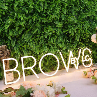 Brows By Lc Yellow Led Neon Sign - Shineneon