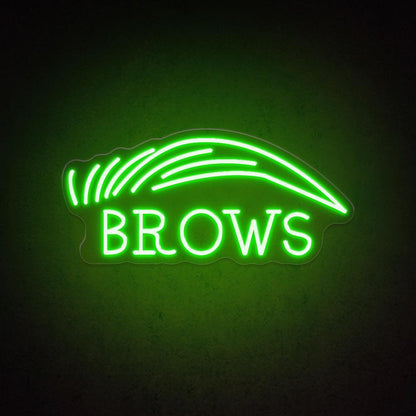 Brows Salon White Brow-Text Led Neon Sign For Beauty Decor | Shineneon