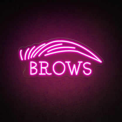 Brows Salon White Brow-Text Led Neon Sign For Beauty Decor | Shineneon