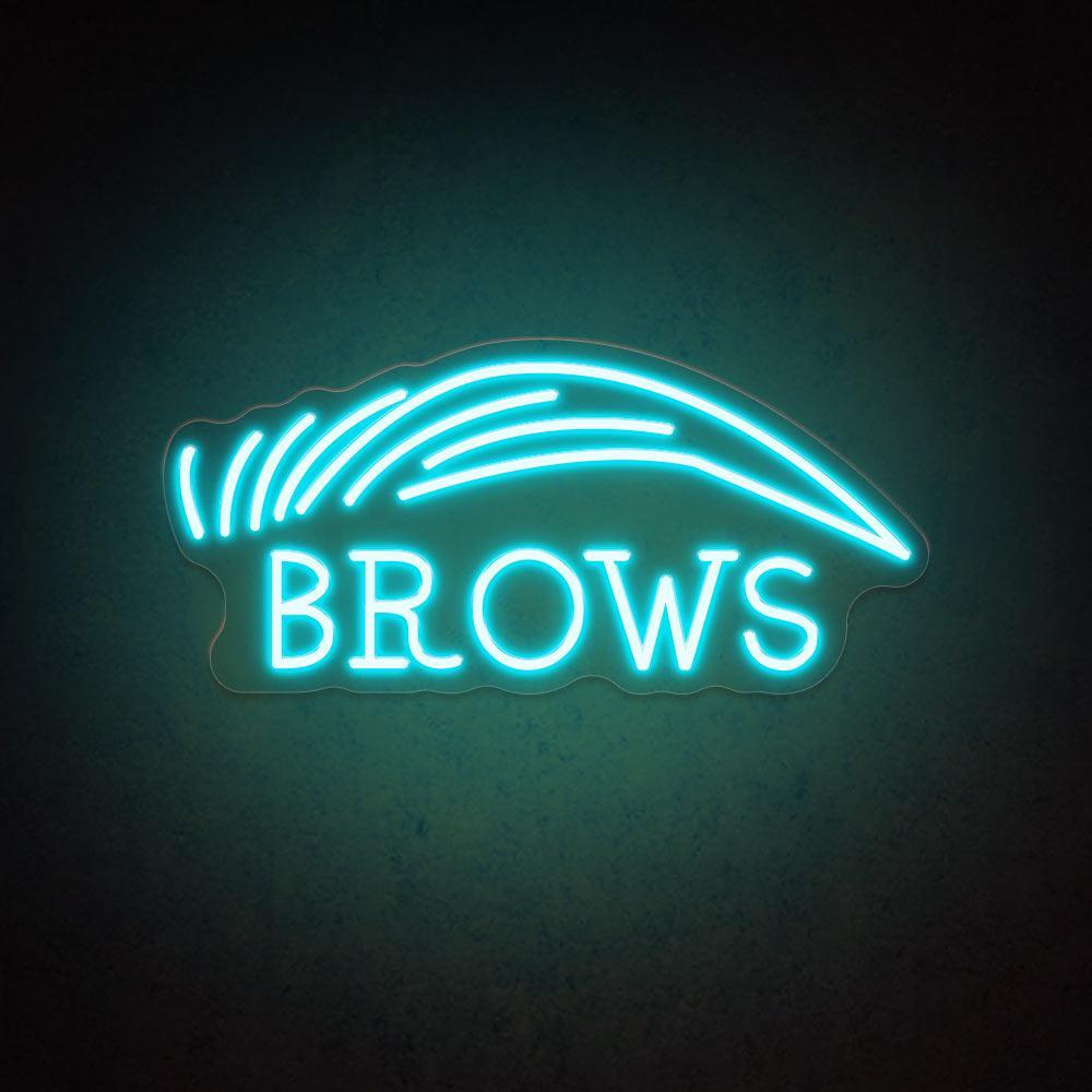 Brows Salon White Brow-Text Led Neon Sign For Beauty Decor | Shineneon