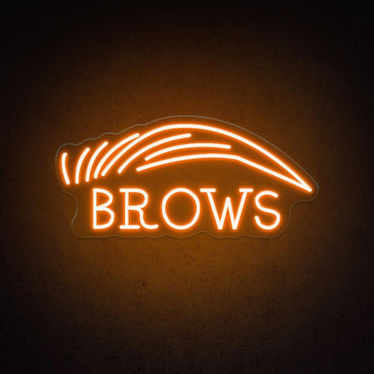 Brows Salon White Brow-Text Led Neon Sign For Beauty Decor | Shineneon