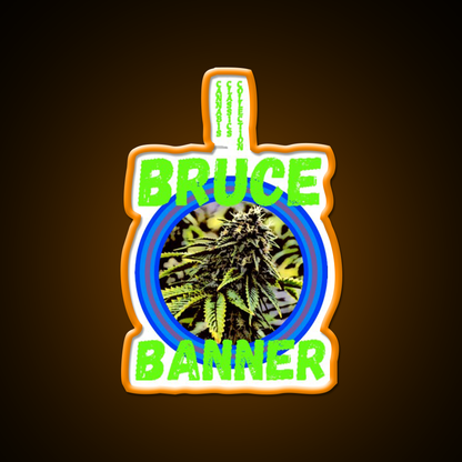 Bruce Banner Trans 7 Hemp Inspired Green Leaf Led Neon Sign Rgb Color - LED neon sign view 6