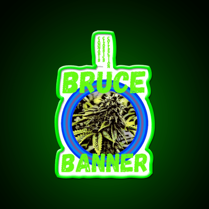 Bruce Banner Trans 7 Hemp Inspired Green Leaf Led Neon Sign Rgb Color - Shineneon
