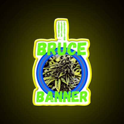 Bruce Banner Trans 7 Hemp Inspired Green Leaf Led Neon Sign Rgb Color - Shineneon