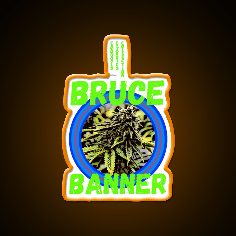 Bruce Banner Trans 7 Hemp Inspired Green Leaf Led Neon Sign Rgb Color - Shineneon