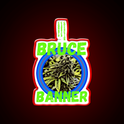 Bruce Banner Trans 7 Hemp Inspired Green Leaf Led Neon Sign Rgb Color - Shineneon
