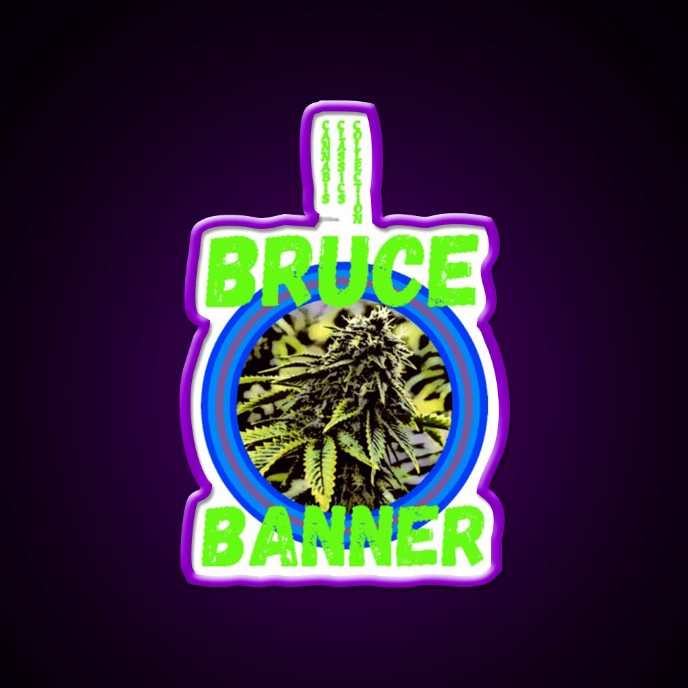 Bruce Banner Trans 7 Hemp Inspired Green Leaf Led Neon Sign Rgb Color - Shineneon